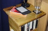 Een tabel/boekenkast gemaakt van een pallet