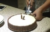 Chocolade honingraat cheesecake