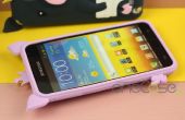 Schattige 3D Cartoon varken Silicone Case voor Samsung Galaxy Note i9220