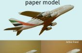 A380 Emiraten papieren Model 1:132