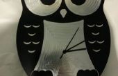 Aluminium Owl klok