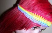 Regenboog hoofdband en Red haired meisje