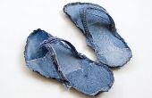 Indoor Bigfoot jeans recycle flip flops tutorial