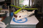 Cake van de kindverjaardag helikopter