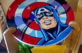 Cool Marvel Heroes geschilderd kinderen tabel