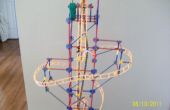 3.5 ft hoog K'Nex Roller Coaster (verticaal)