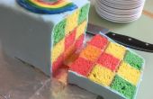 Twee-Tin regenboogcake vereenvoudigd
