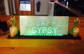 LED ananas Gypsy teken en Stand