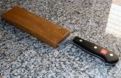 Funda de madera para cuchillo de cocina
