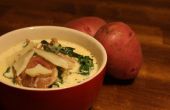 Toscaanse soep met rode aardappelen, Italiaanse worst, & boerenkool