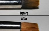 Hoe schoon verf vast te zitten in het verlengstuk van een penseel (fineart)