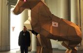 Reuze Papercraft Trojaans paard