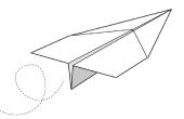Maak een papieren vliegtuig in 6 eenvoudige stappen