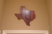 Houten wanddecoratie van Texas