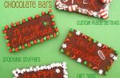 DIY gegraveerd vakantie Chocolate Bar couverts, Gift Tags & kleinigheidjes