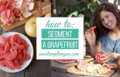 Hoe een Grapefruit in segmenten
