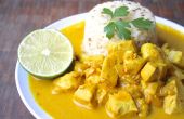 Curry van kip en kokosmelk