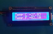 Temperatuur op LCD-scherm weergeven