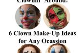 6 clown Make-Up ideeën