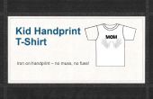 Opstrijkbare Hand wordt afgedrukt - T Shirt voor moeder