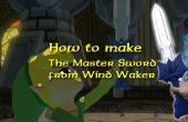 Schuimkarton Master Sword (breukbanden) van legende van Zelda Windwaker