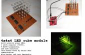 4 x 4 x 4 LED kubus, met MSP430, met behulp van slechts 3 pins