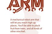 Kartonnen mechanische Robot Hand