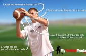 Hoe te vangen een voetbal (NFL verordening grootte)