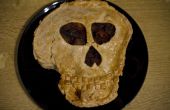 Dia de los Muertos schedel hartige taart