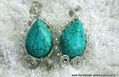 Ovaal vormige Turquoise Earrings Jewelry maken Tutorial