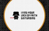 Darth Vader uit Star Wars Cross Stitch patroon gratis downloaden