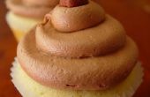 Nutella gevuld vanille boon Cupcakes
