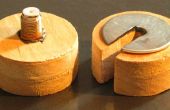 Zelfgemaakte houten Coax passend Compressiegereedschap