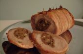 Porkamacon! Ham-gevulde varkensvlees verpakt in spek
