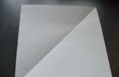 Een rechthoek papier aanbrengen met een vierkante papier