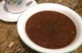 Black Bean en plantaardige soep