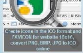 De Generator van het pictogram: Maak pictogrammen in ICO-formaat of favicons voor uw site