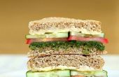 Gemakkelijk Mint salade Sandwich - caloriearme honger vuller