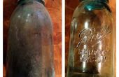 Reiniging van antieke glazen potten (Mason Jars)