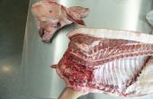 Geheel Hog Butchering: Afbreken van een Mangalitsa-rood Waddle erfgoed varken