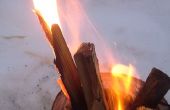 Eenvoudige hout opnieuw gasbrander. 