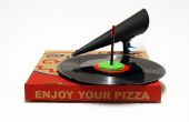 Makedo Pizza Box Gramophone