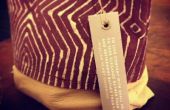 Handgemaakte Batik textiel met een Vinyl-Stencil