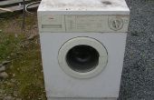 Is een ongewenste wasmachine echt rommel? Nuttige materialen voor koel huis bouwt van een dode wasmachine. 