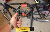 Hoe de berg een zware fiets U vergrendelen met een DIY beugel