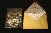 DIY goud folie afdrukken voor uitnodigingen en Envelope Liners