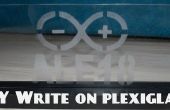 DIY schrijven op Plexiglas