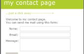 Eenvoudige PHP persoonlijke contact homepage (web3.0!) 