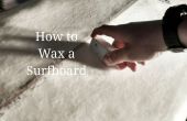 Hoe een surfplank Wax
