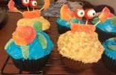 Hoe maak je strand thema Cupcakes met krab en schildpad decoraties